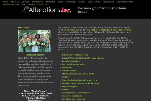 Tesseract theme site design template sample