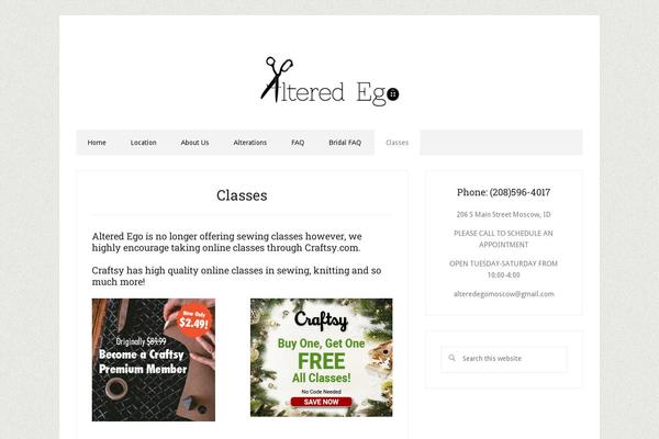 Site using Genesis Social Profiles Menu plugin