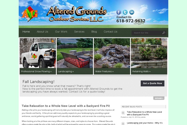alteredgroundslandscaping.com site used The-landscaper
