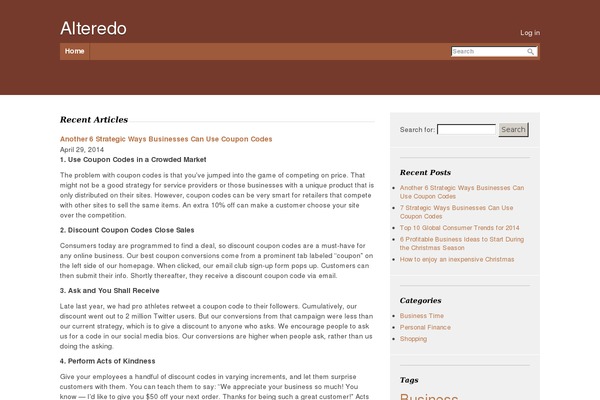 alteredo.org site used Annotum Base