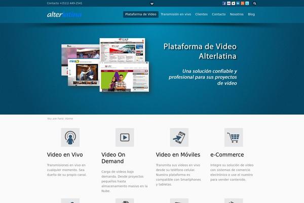 Flare theme site design template sample