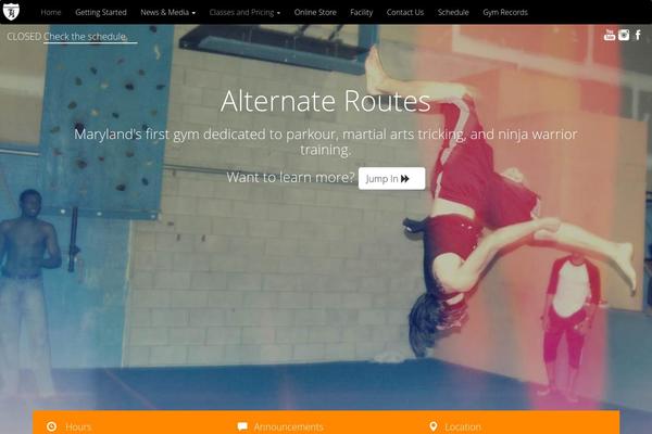 alternateroutesgym.com site used Alternateroutes