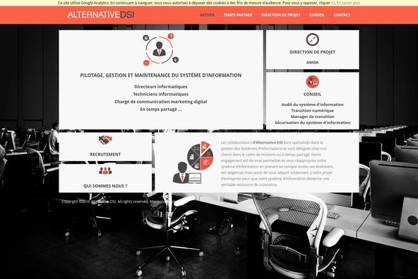 Whisper theme site design template sample