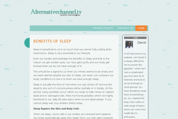 alternativechannel.tv site used Audio-podcast