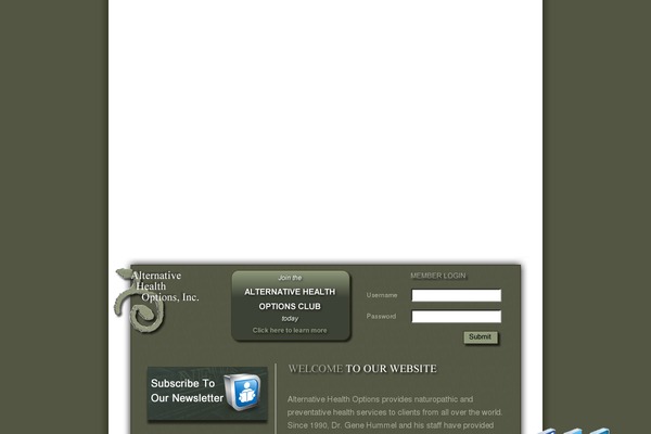 alternativehealthoptions.com site used Alternative