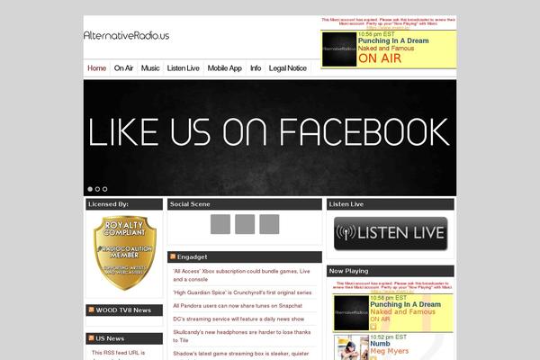 Radio theme site design template sample