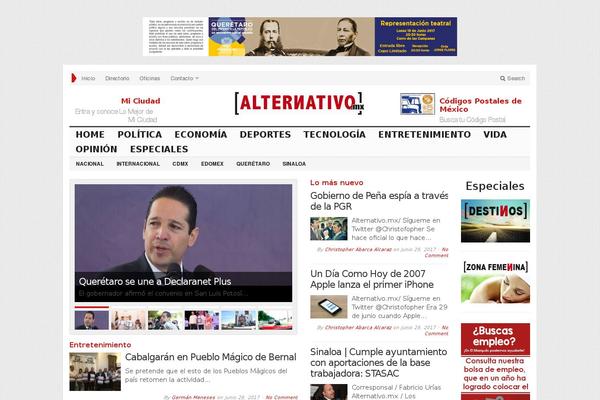 Newspaper theme site design template sample