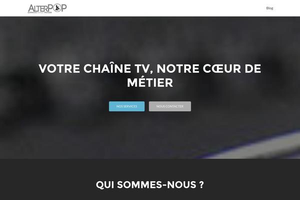 Zerif Pro theme site design template sample