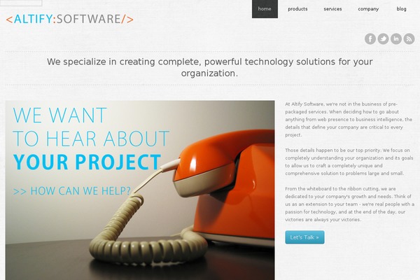 altifysoftware.com site used Responsy-v4-1