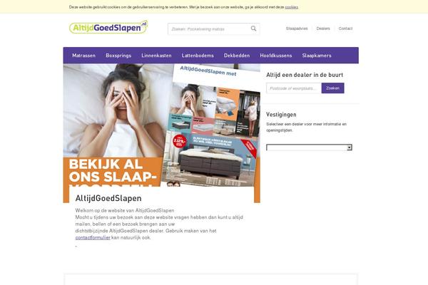 altijdgoedslapen.nl site used Altijdgoedslapen