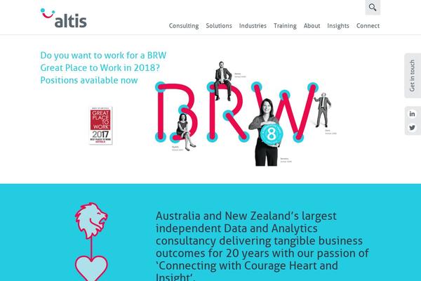 altis.com.au site used Altis