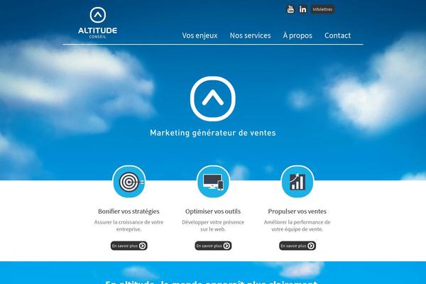 Altitude theme site design template sample