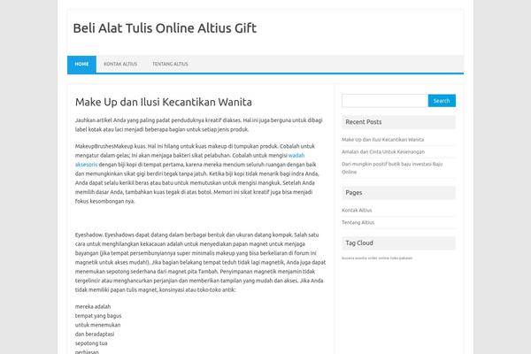 Iconic One theme site design template sample