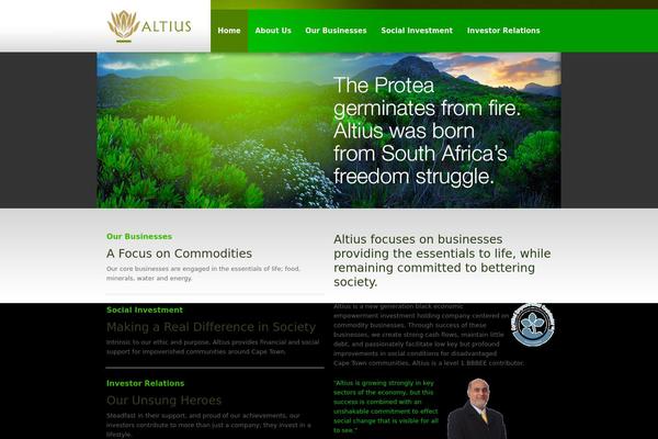 Altius theme site design template sample