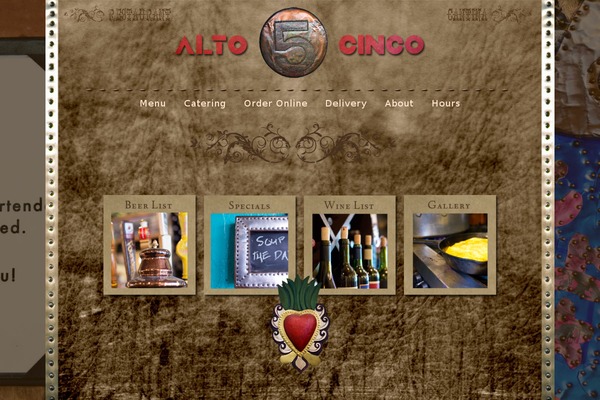 Alto theme site design template sample