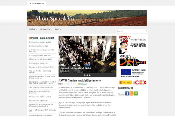 Newsmagazine theme site design template sample