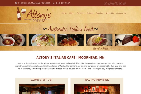 Espresso theme site design template sample