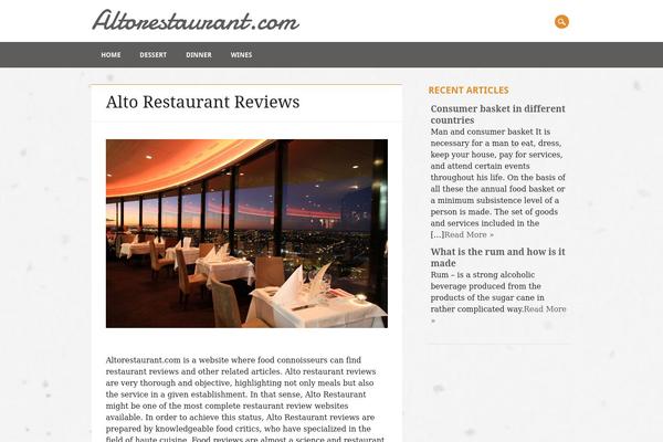 Restaurateur theme site design template sample