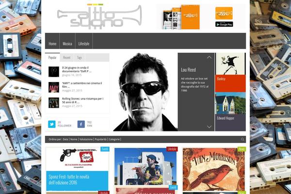 FlyingNews theme site design template sample