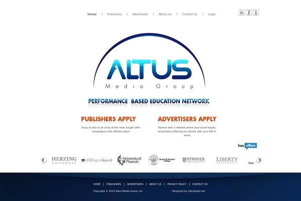 altusmediagroup.com site used Affiliate