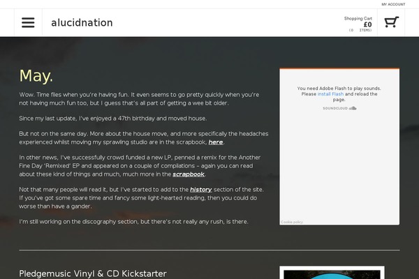 Vanilla theme site design template sample