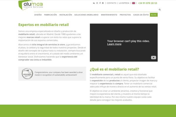 Ambient theme site design template sample