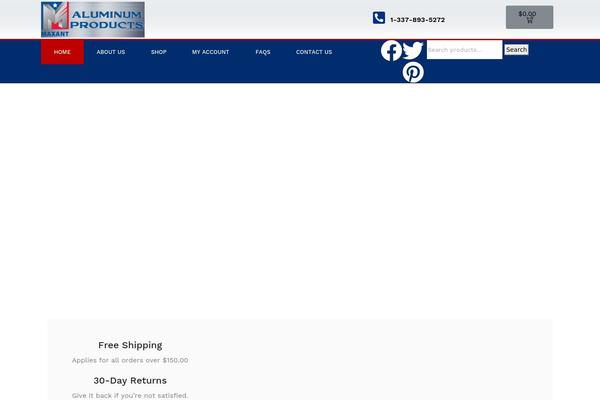 aluminumproducts.com site used Kera