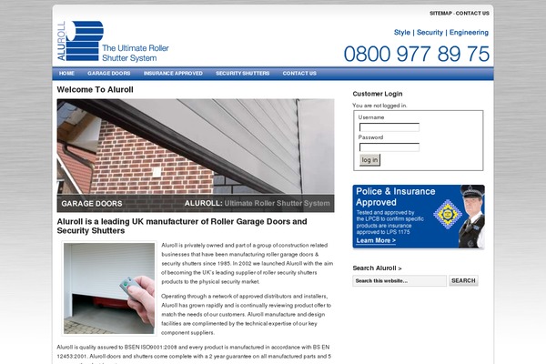 aluroll.co.uk site used Sleek