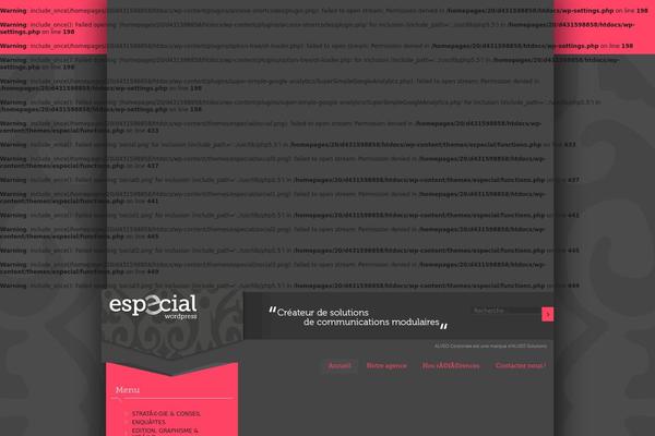 Especial theme site design template sample