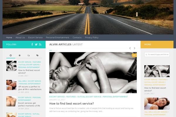 Site using Simple Follow Me Social Buttons Widget plugin