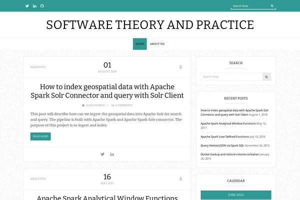 UBlog theme site design template sample