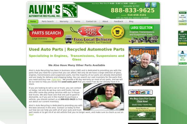 alvinsautorecycling.com site used Alvins