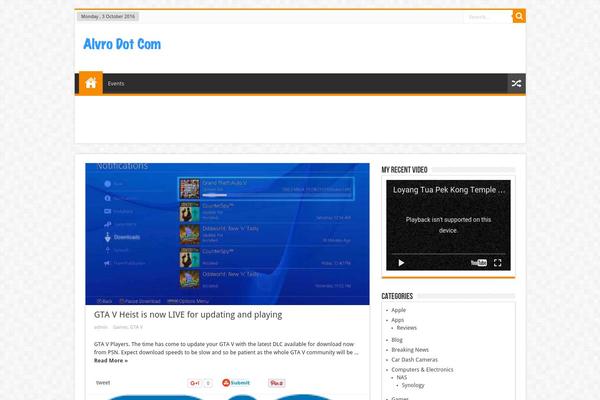 Sahifa theme site design template sample