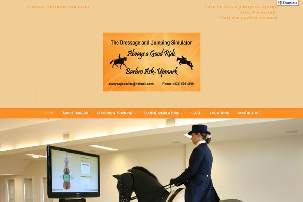 Equestrian theme site design template sample