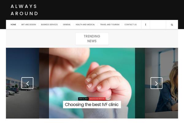 JustWrite theme site design template sample