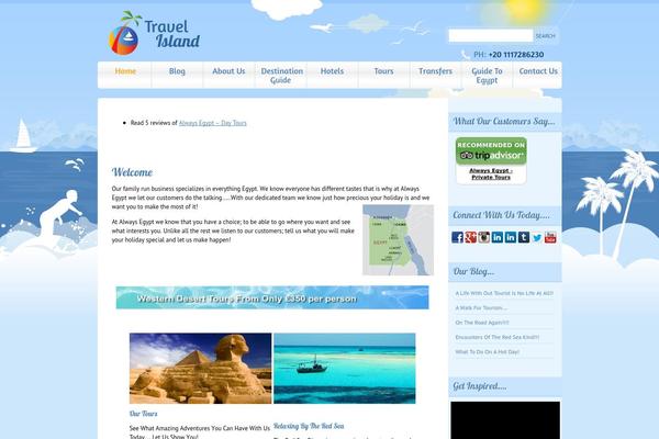 Travel_island theme site design template sample