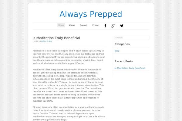 alwaysprepped.com site used Forever