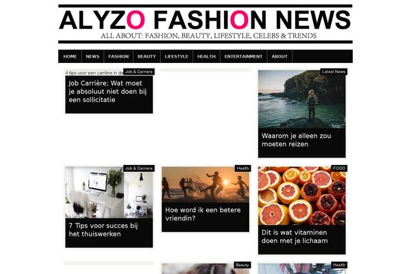 FlyingNews theme site design template sample