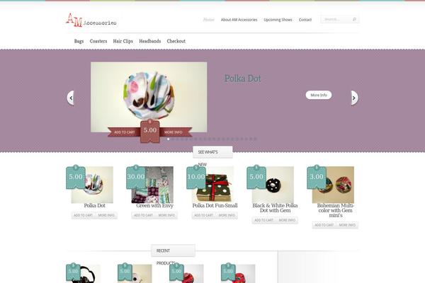 Boutique theme site design template sample