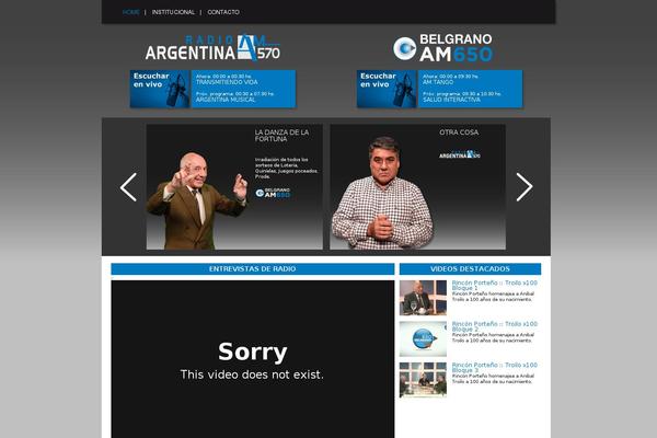 Radio theme site design template sample