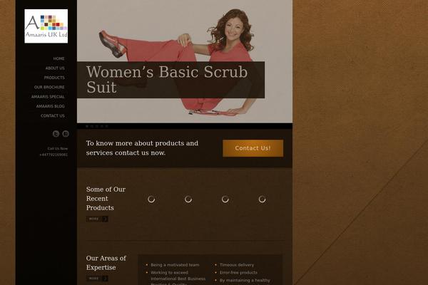 Myriad theme site design template sample