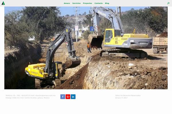 Vantage theme site design template sample