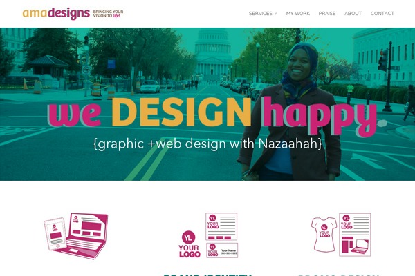 Accelerate theme site design template sample
