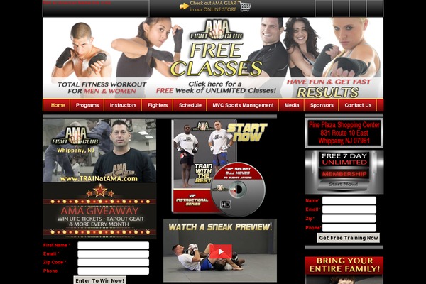 amafightclub.com site used AMA