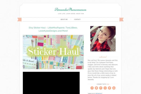 Sugar and Spice theme site design template sample