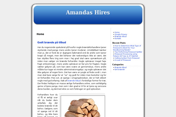 Blueberry theme site design template sample