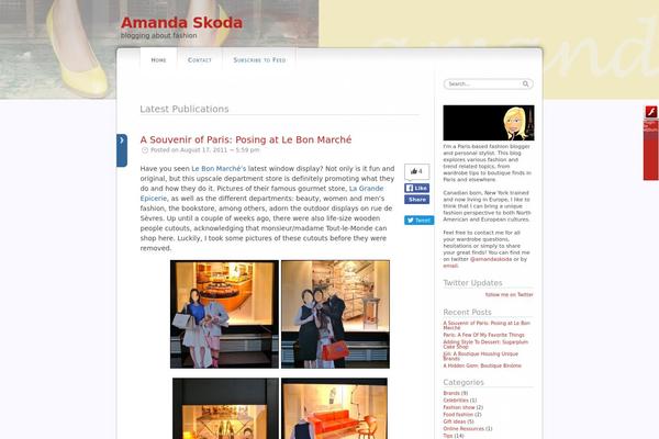 dfBlog theme site design template sample