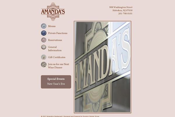 Amanda theme site design template sample