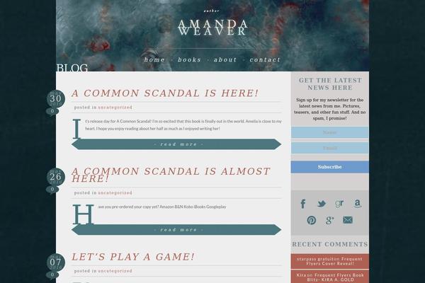 amandaweavernovels.com site used Amanda