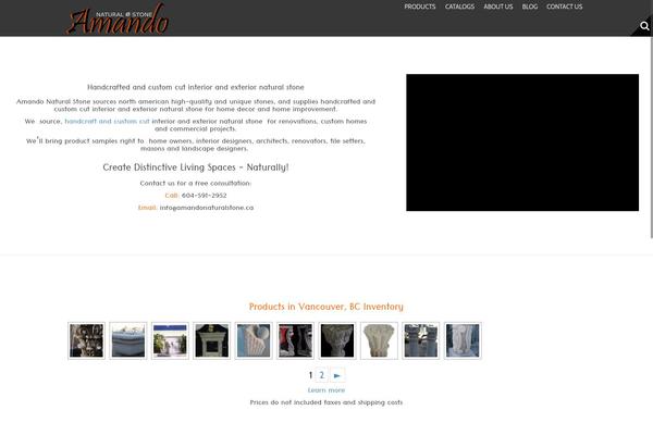 amandonaturalstone.ca site used Moesia Pro